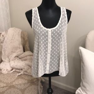 Sheer dot detail tank
